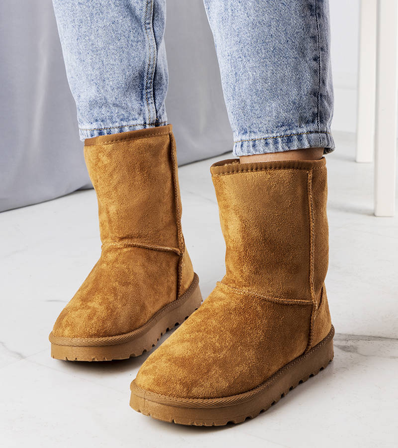 Hnedé zateplené snehové topánky Hank - 39