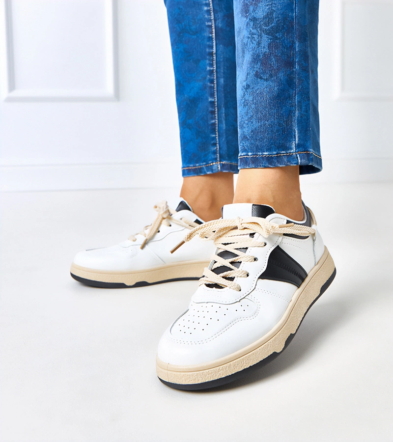 Čiernobiele dámske tenisky Marcella