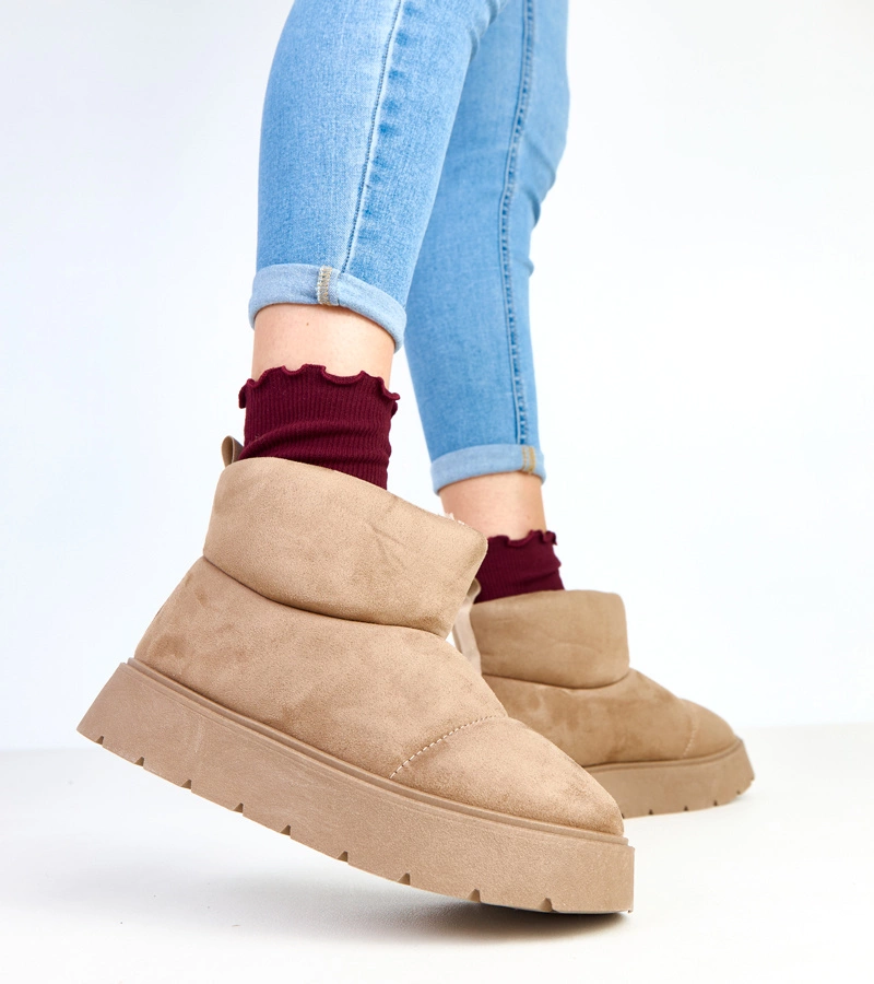 Tmavobéžové zateplené snehule na platforme Ribeiro