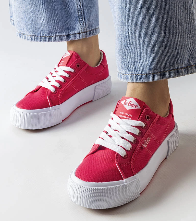 Ružové tenisky Lee Cooper LCW-20-31-026