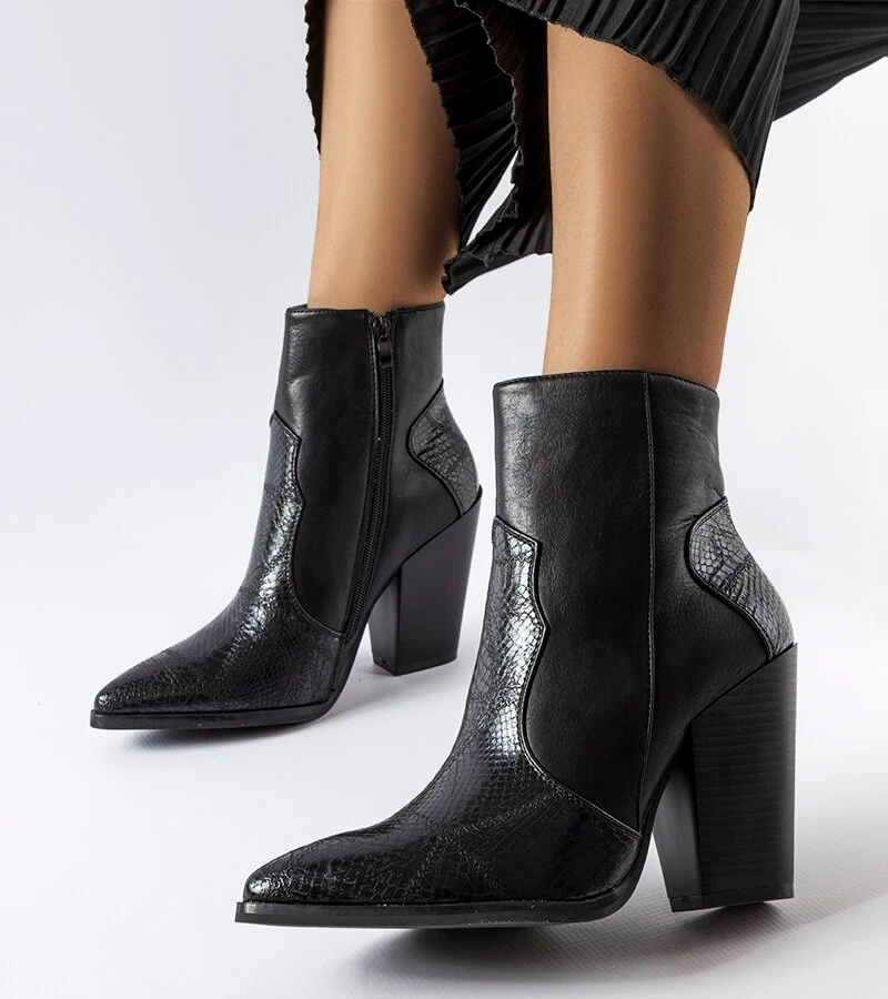 Čierne čižmy Kensley