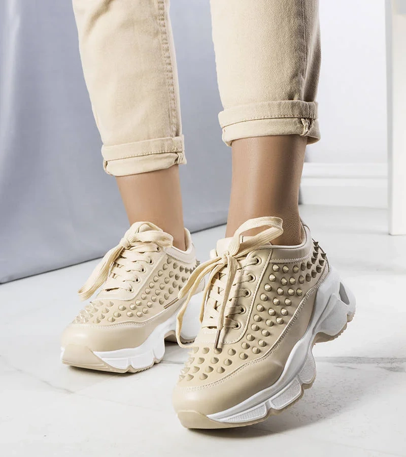 Béžové dámske tenisky Suzeta