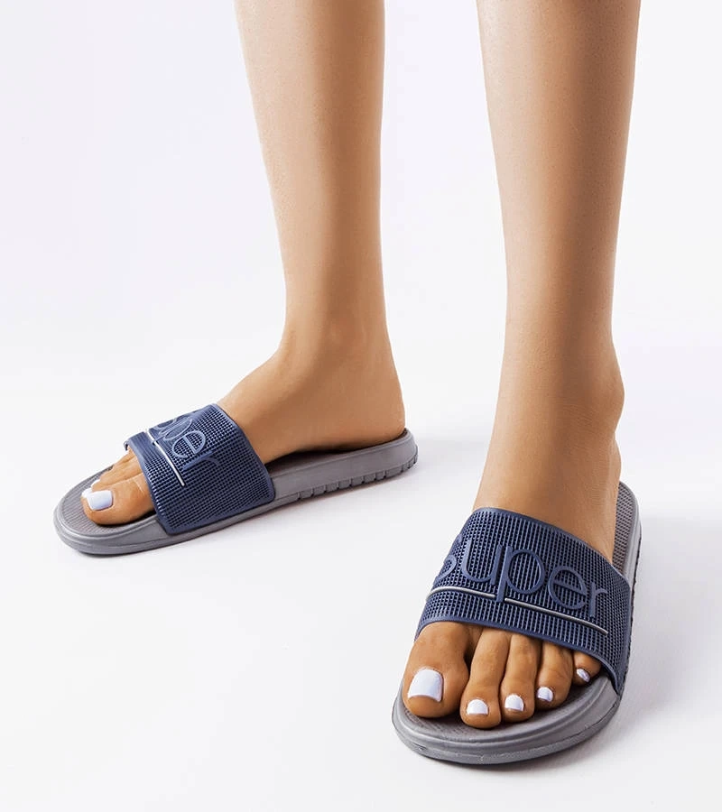 Šedé gumené žabky Azelio