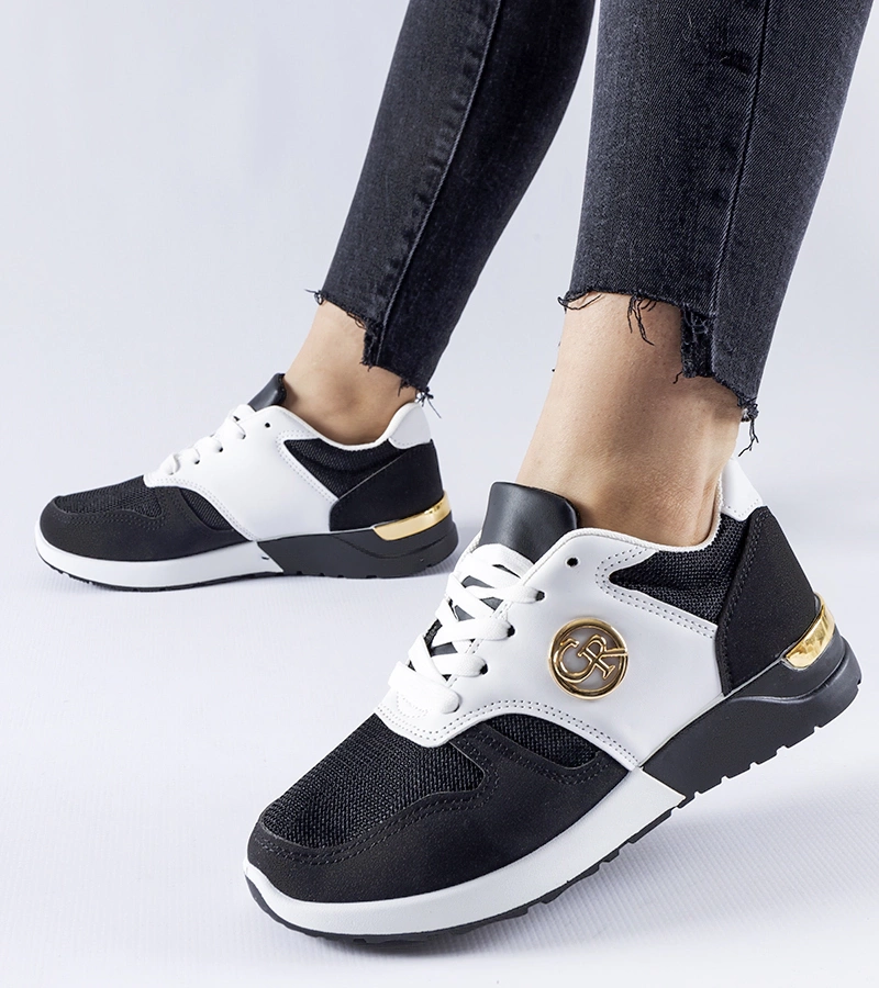 Čierno-biele športové tenisky Almenno