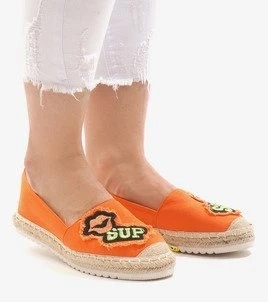 Oranžové espadrilky L-1047