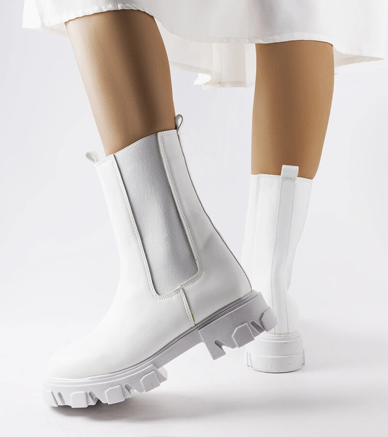 Biele topánky Vallejo bagger