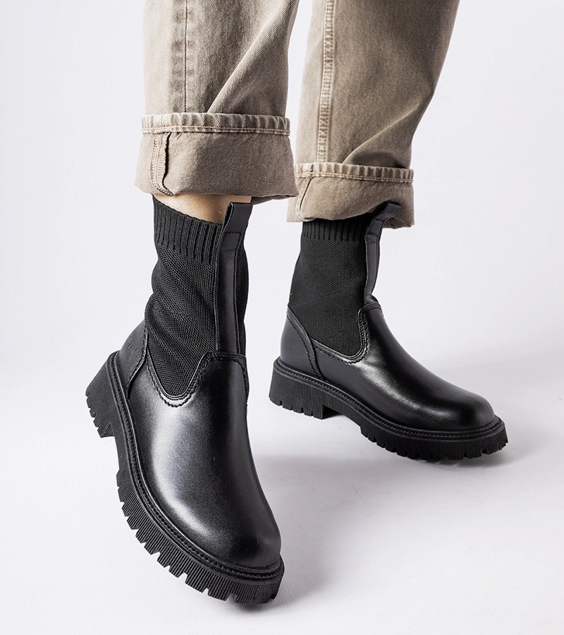 Čierne slip-on čižmy Big Star MM274543