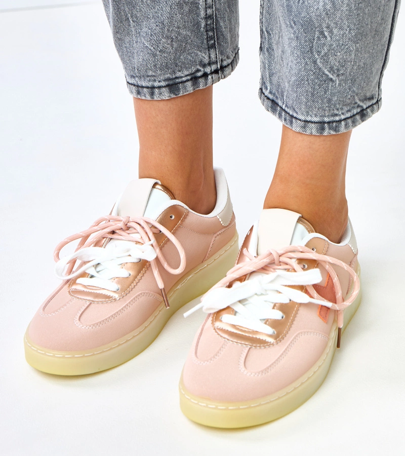 Ružové tenisky na platforme Eriksen