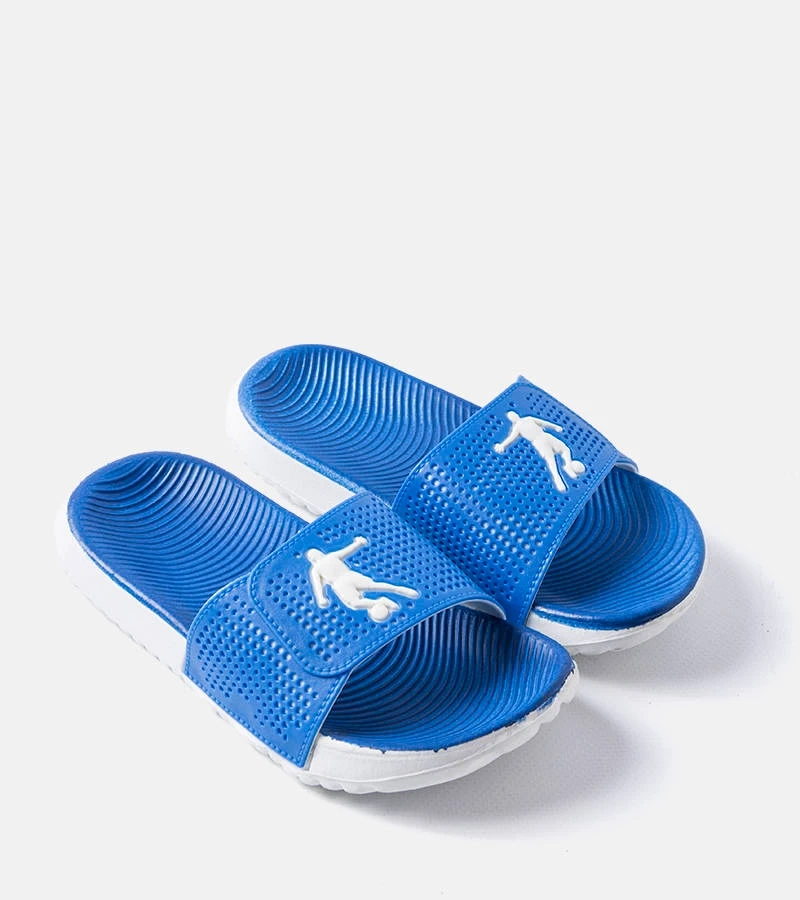 Bielo-modré gumené šľapky Athens