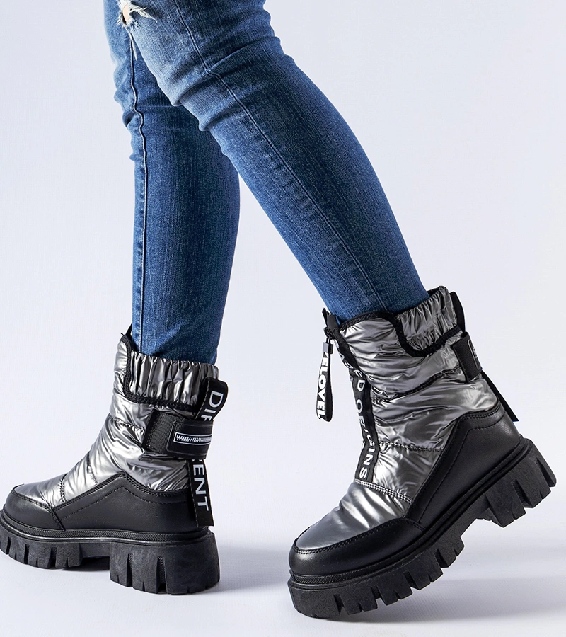 Grafitovo-čierne zateplené snehule Moorhead