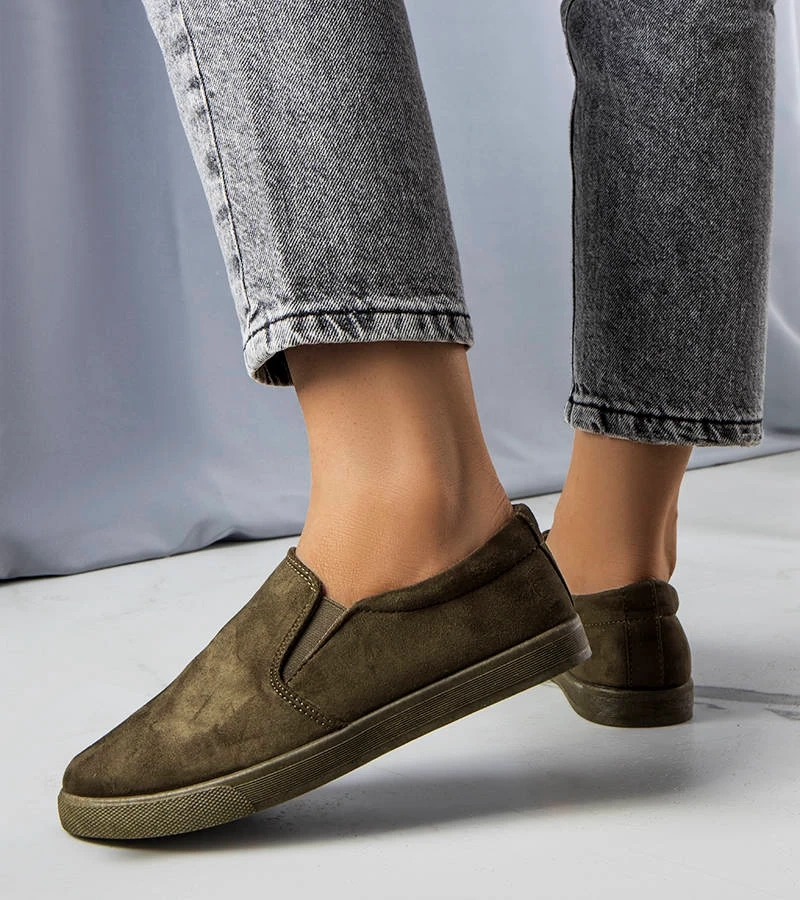 Šedé tenisky Leroy z eko-semišu