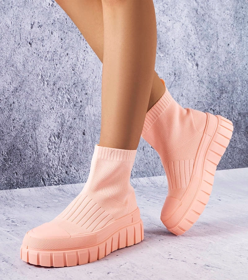 Ružové ponožkové tenisky Searlait