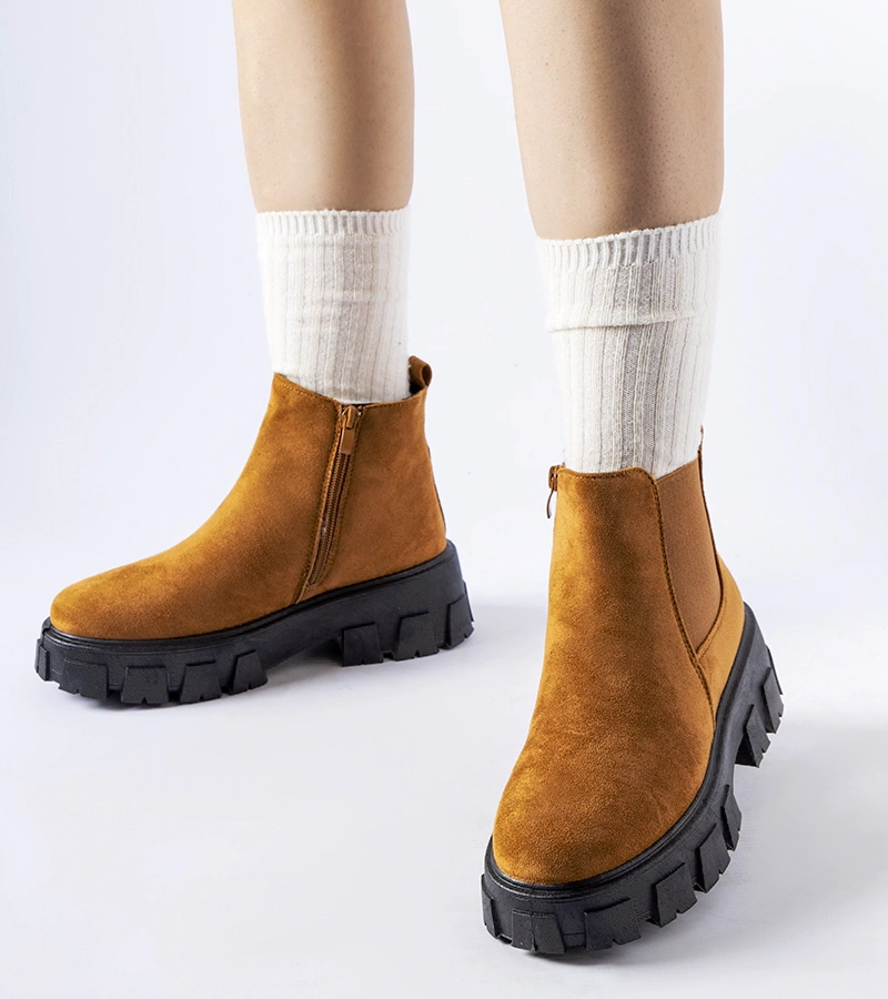 Hnedé nízke topánky s masívnou podrážkou Willo.