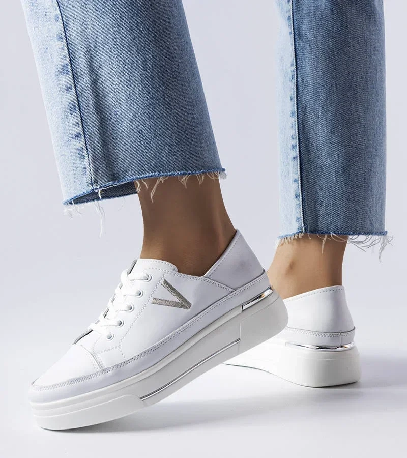 Biele ľahké tenisky Vinceza