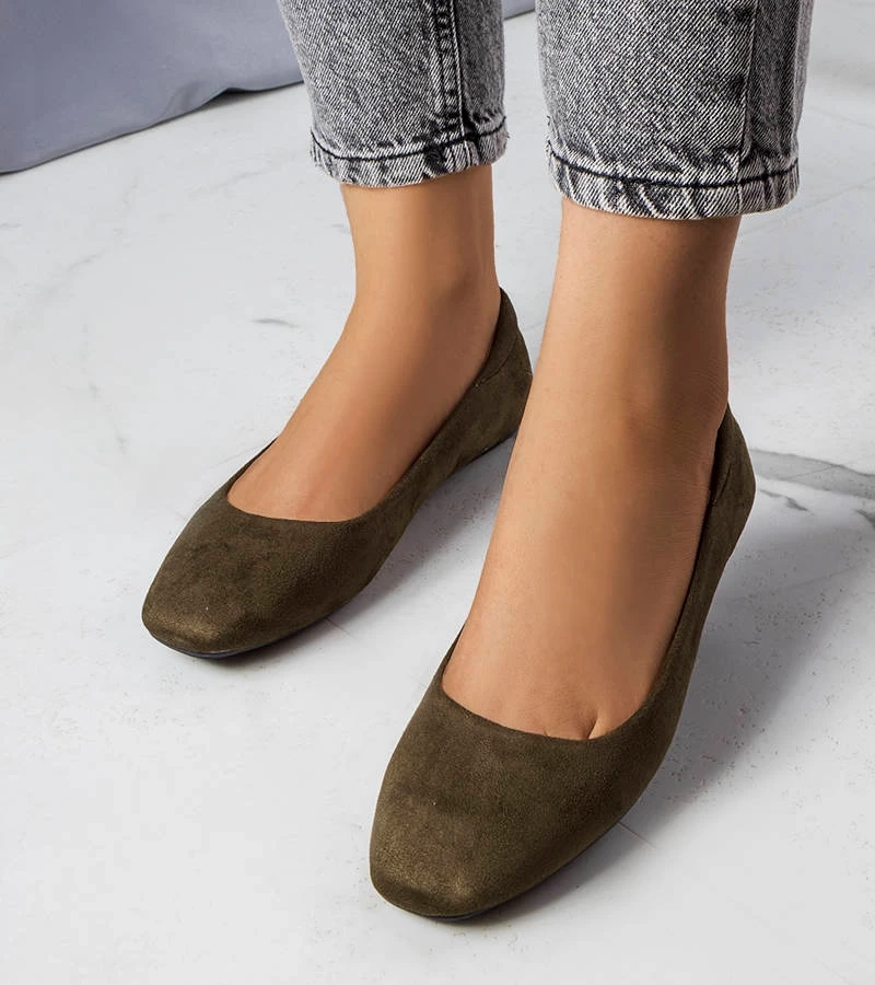 Čierne balerínky Jules z eko-semišu