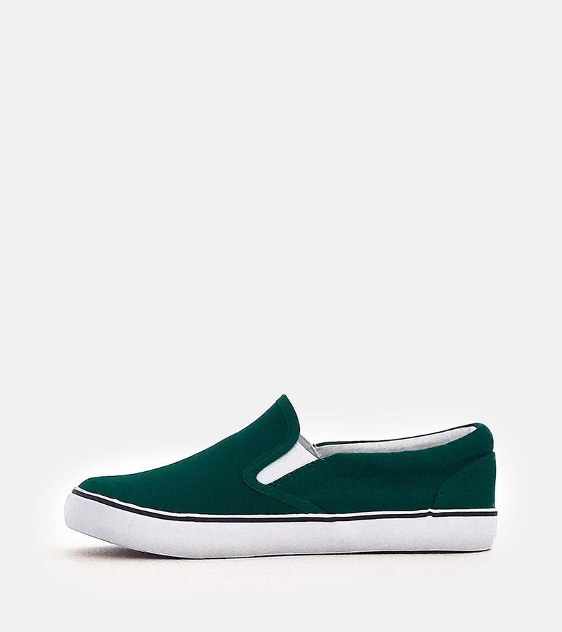 Zelené detské slip-on tenisky Lagunes