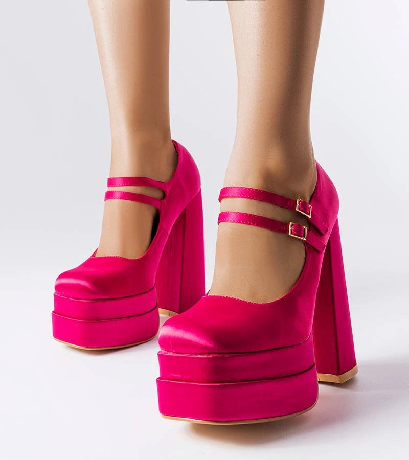 Ružové lodičky Gabriel na vysokom podpätku