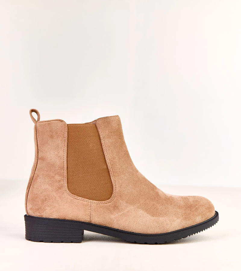 Hnedé nízke členkové topánky s elastickou vsadkou Salomi