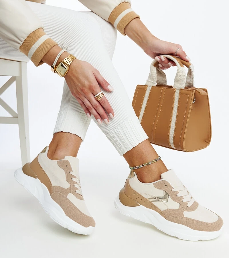 Hnedé tenisky na platforme Nereida