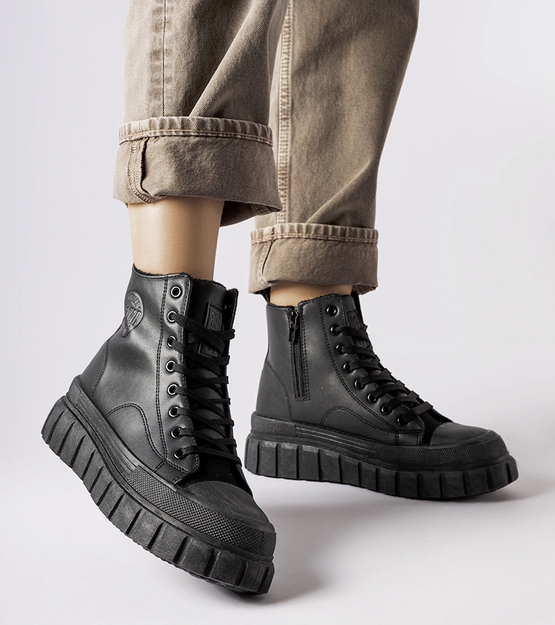 Čierne zateplené tenisky Big Star MM274625