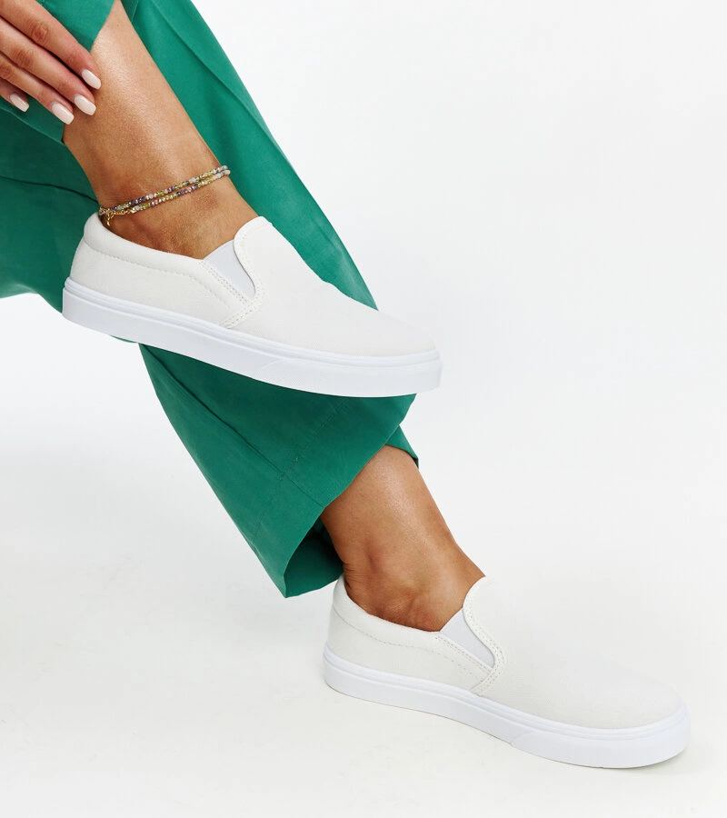 Biela látková tenisky Suraya