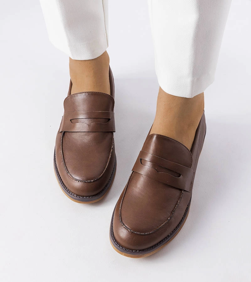 Hnedé mokasíny Deich