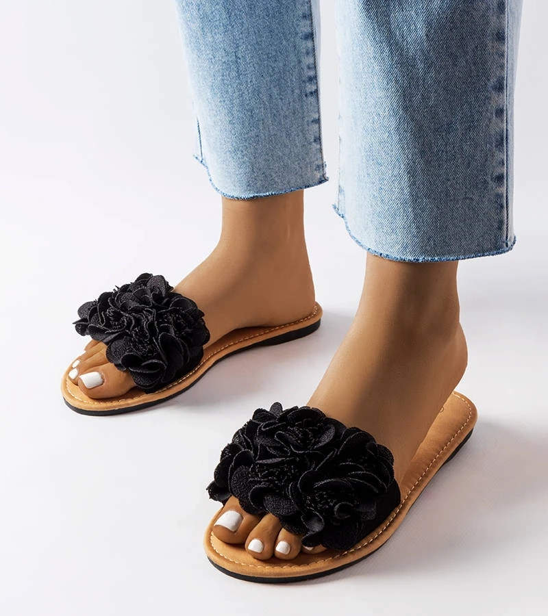 Čierne elegantné žabky Alfrida