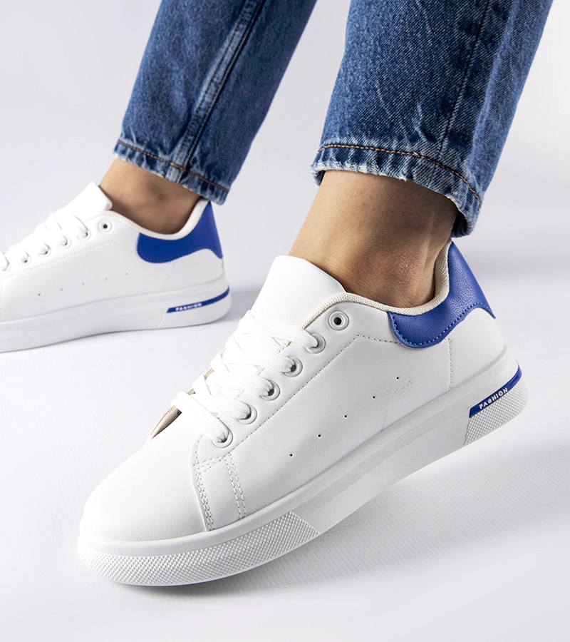 Bielo-tmavomodré tenisky Leland