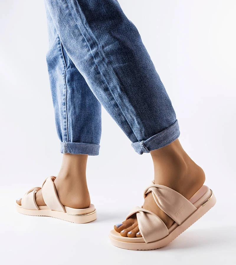 Béžové žabky Big Star LL274A122