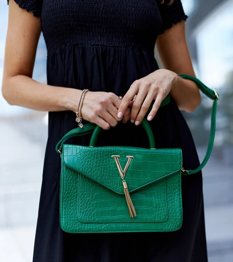 Kabelka na plece s motívom krokodílej kože Barsa