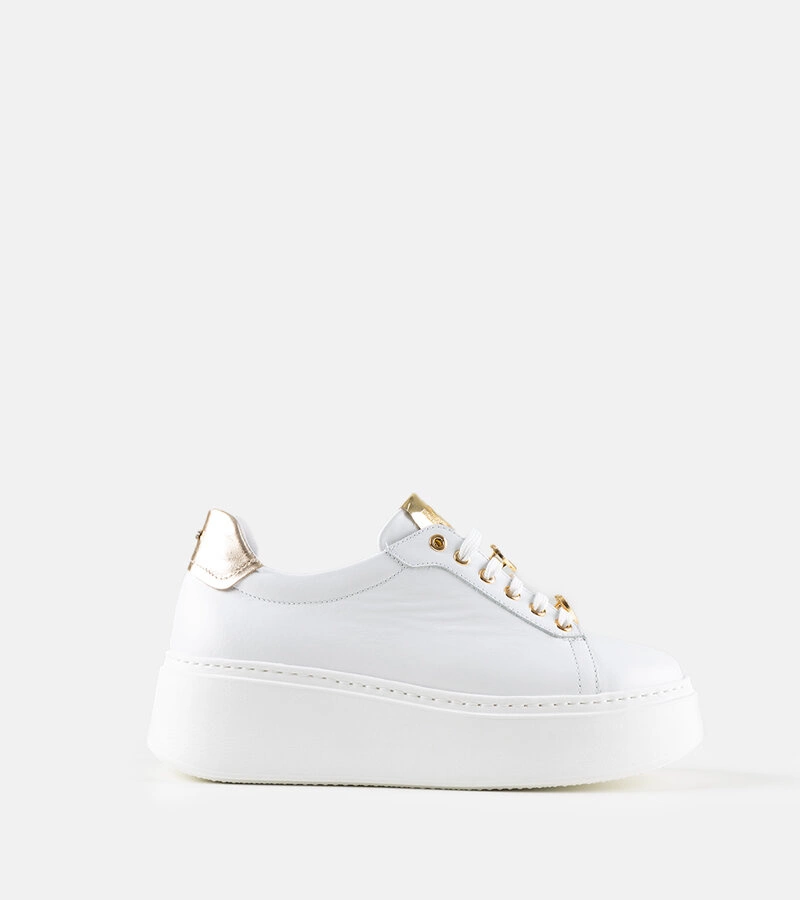 Biele kožené tenisky Karino