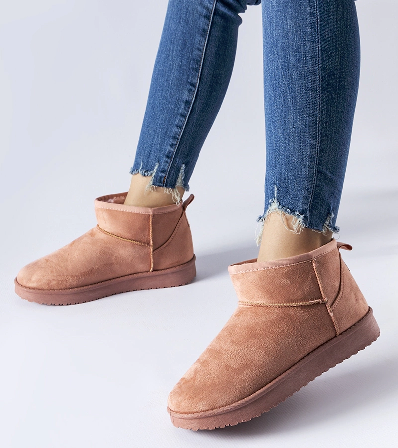 Ružové zateplené krátke snehule Guglielma