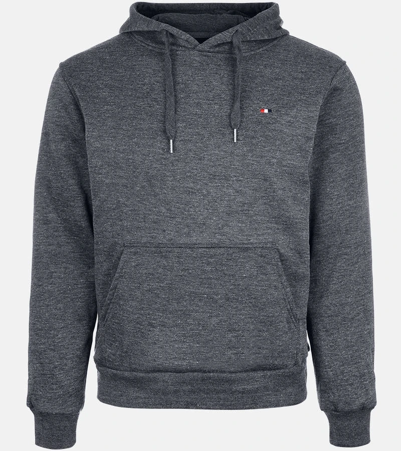 Pánska tmavosivá mikina Guerin s kapucňou