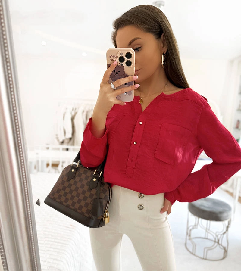 Ružová blúzka voľného strihu značky Clairs