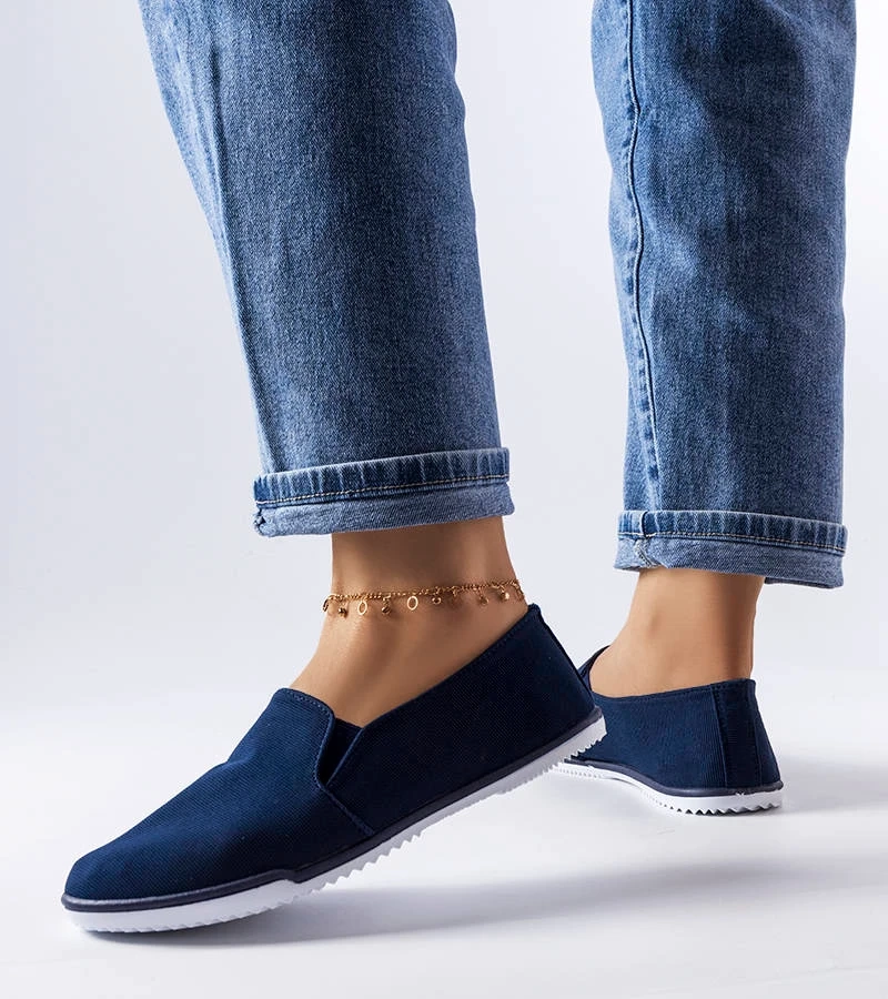 Elastické tenisky Gaulin v námorníckej modrej farbe