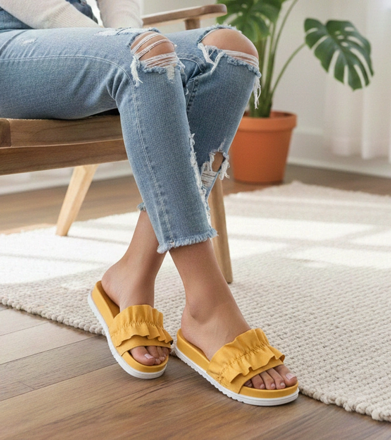 Horčicové žabky s volánom Samanta