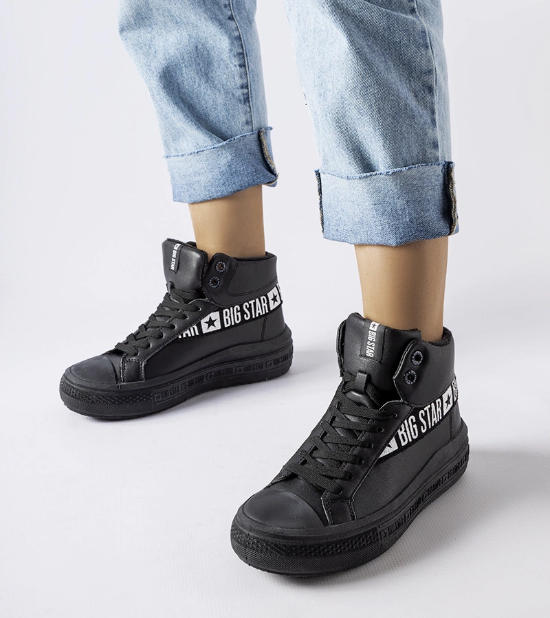 Čierne zateplené tenisky Big Star MM274010