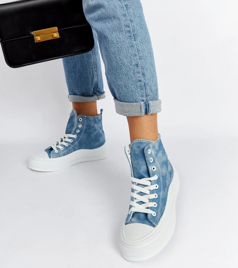 Modré tenisky na platforme Vicente