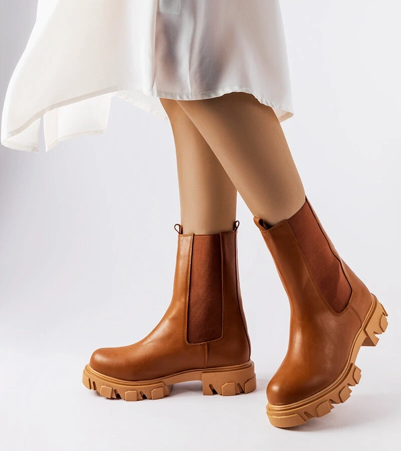 Hnedé slip-on bagger topánky Vallejo