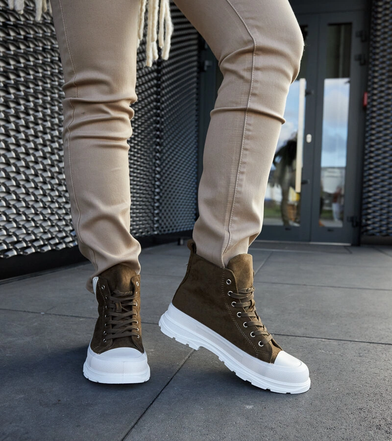 Zelené tenisky na vysoké platforme Jose