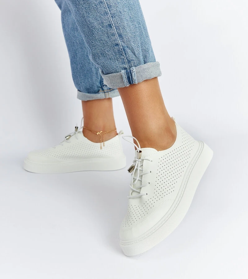 Biela perforovaná teniska Laytonville