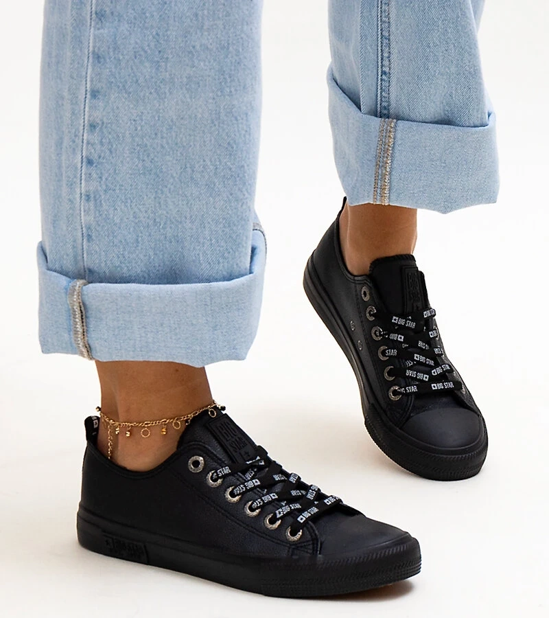 Čierne tenisky eco koža Big Star KK274106