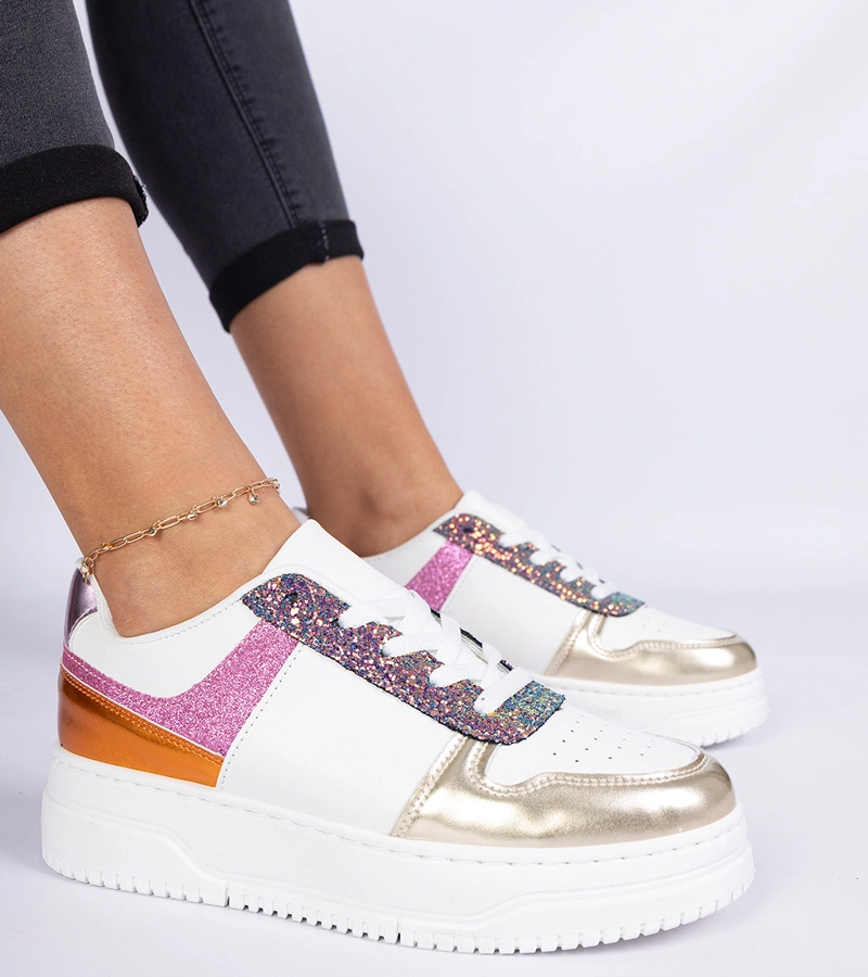 Viacfarebné dámske tenisky na hrubej podrážke Dolla