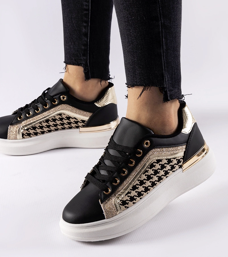 Čierne tenisky s trblietkami Briercliff