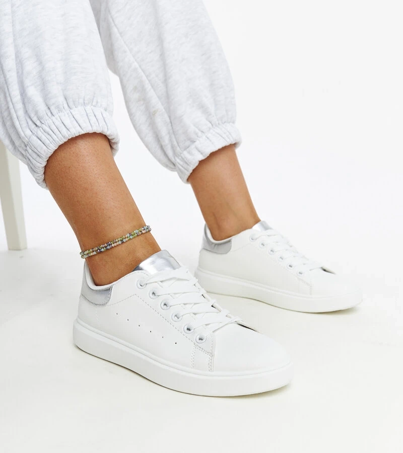 Biela platformová tenisky Ariam