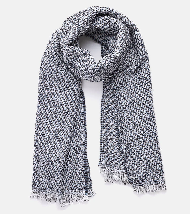 Modro-biela šatka Aria