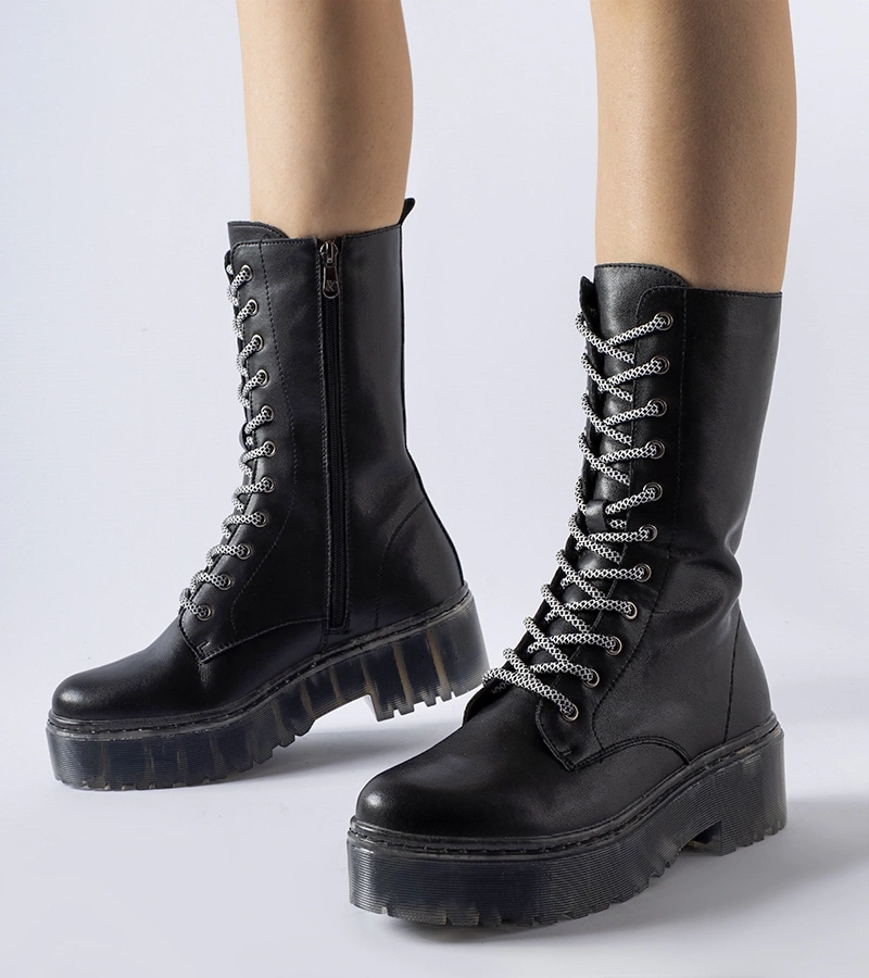 Čierne vysoké zateplené trapery Middletown