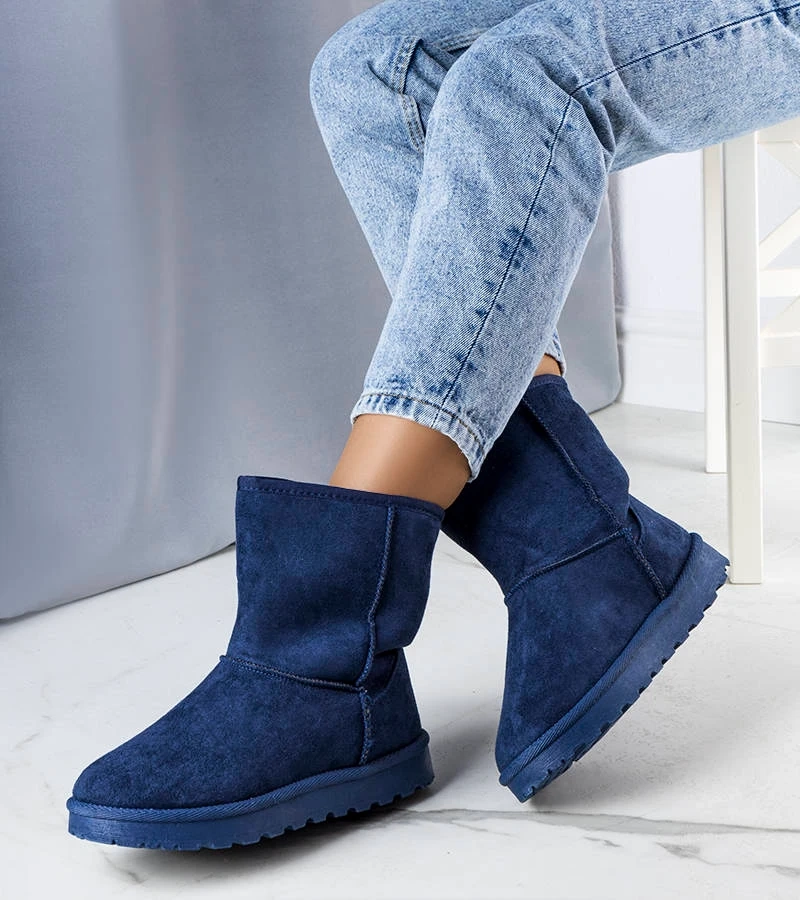 Námořnícka modrá Hank zateplené snehové topánky