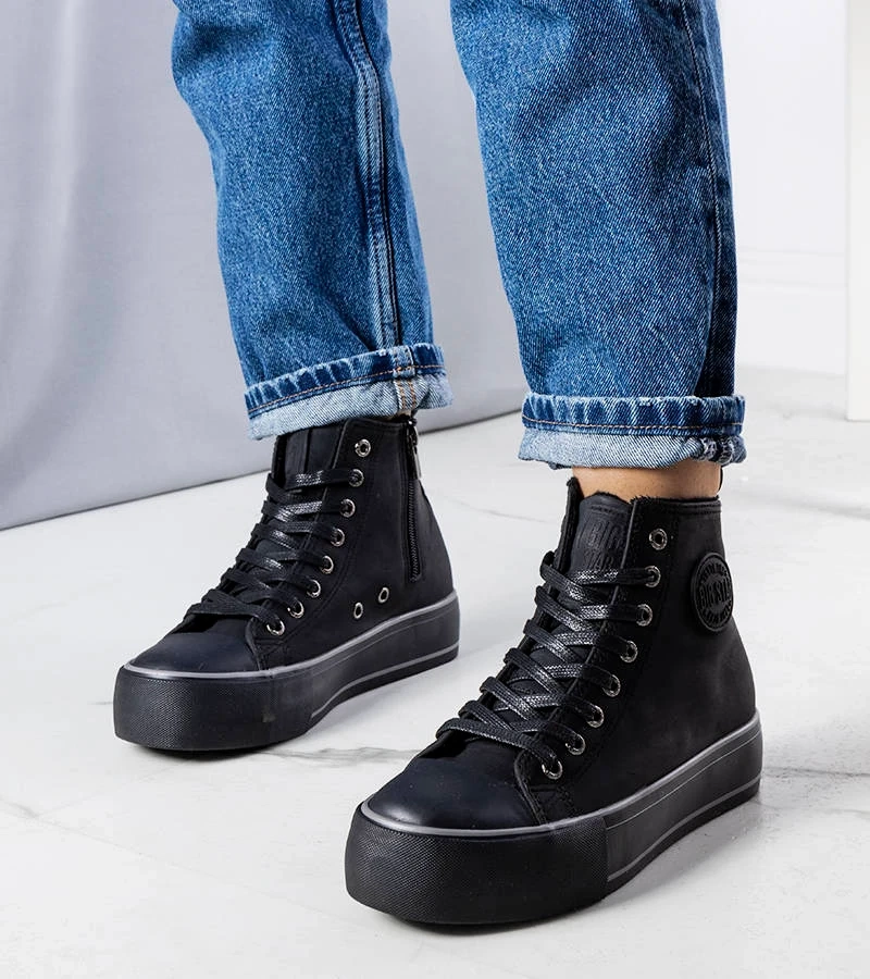 Čierne zateplené tenisky Big Star KK274173