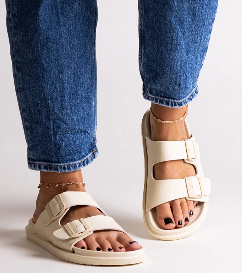 Bežové šľapky Big Star NN274A752